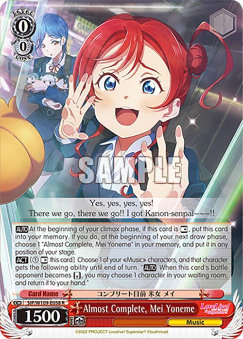 Almost Complete, Mei Yoneme - Love Live! School idol festival 2