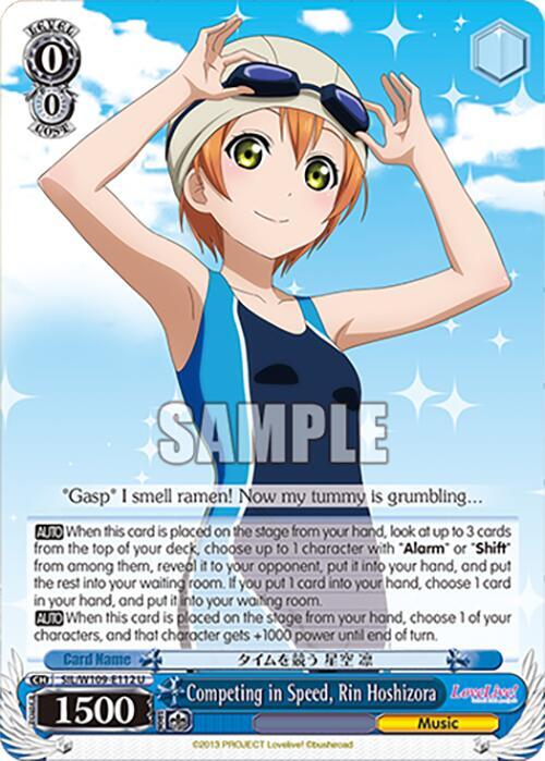 Competing in Speed, Rin Hoshizora - Love Live! School idol