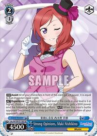 Strong Opinions, Maki Nishikino (SR) (SIL/W109-E118S SR) card