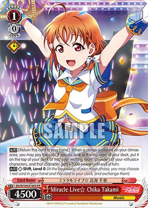 Miracle Live Chika Takami (PR) (Foil) - Love Live! School idol