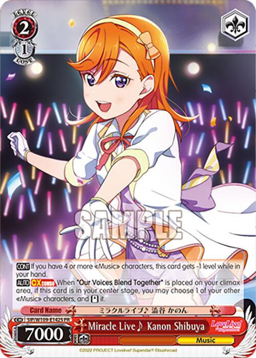 Miracle Live~ Kanon Shibuya (PR) (Foil)