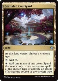Secluded Courtyard - Foundations - Magic: The Gathering card