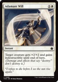 Adamant Will - Foundations - Magic: The Gathering card