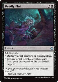 Deadly Plot - Foundations - Magic: The Gathering card