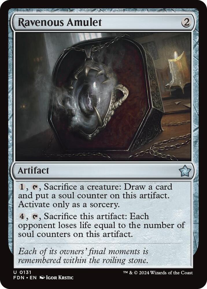 Ravenous Amulet 131 card