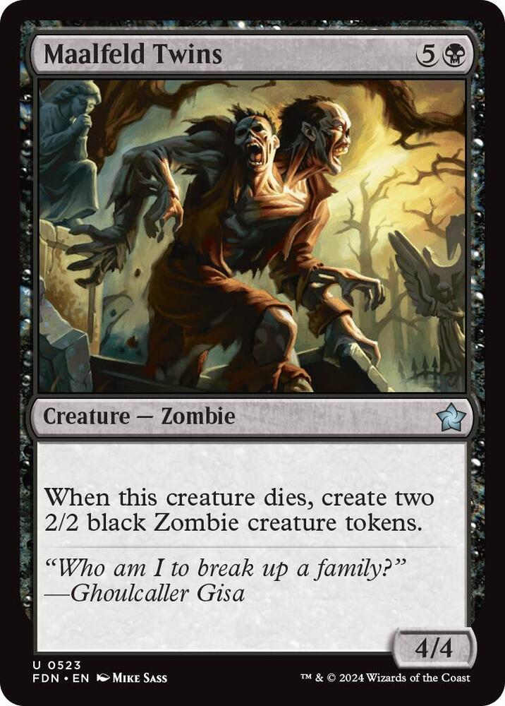 Maalfeld Twins 523 card