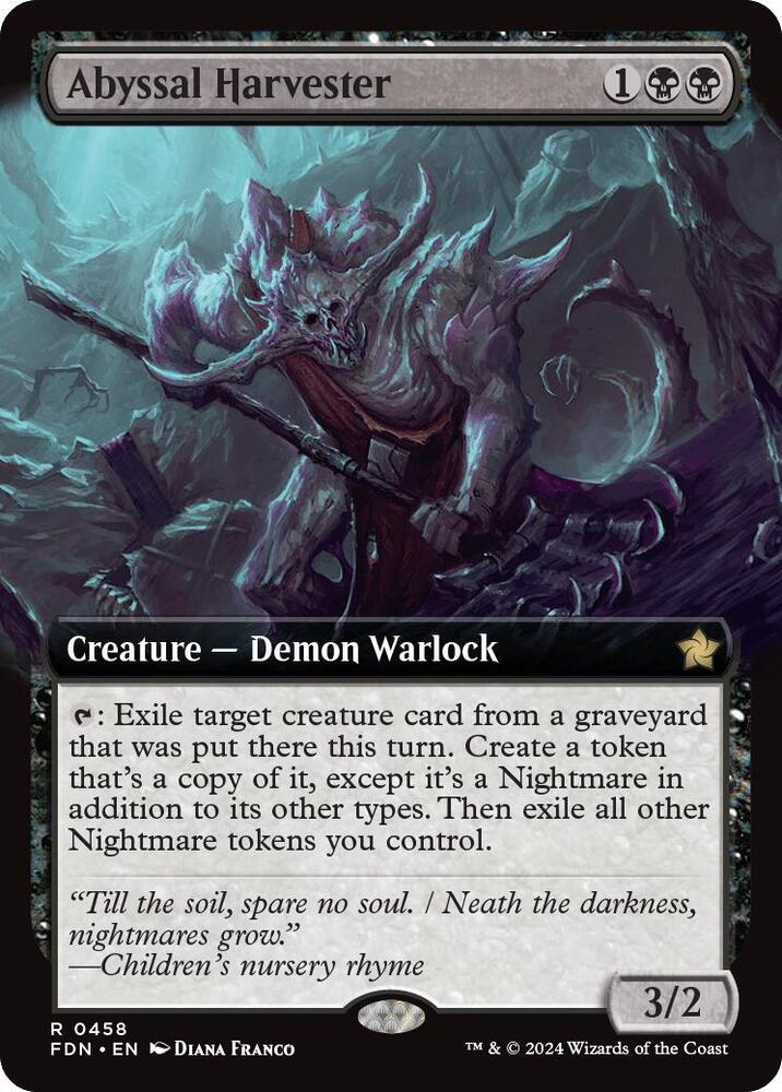 Abyssal Harvester (Extended Art) - Foundations - Magic: The