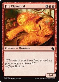 Fire Elemental - Foundations - Magic: The Gathering card