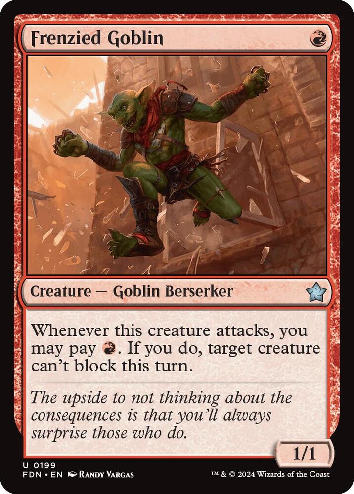 Frenzied Goblin 199 card