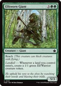 Elfsworn Giant - Foundations - Magic: The Gathering card