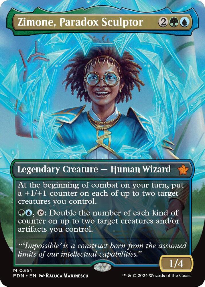 Zimone, Paradox Sculptor (Borderless) - Foundations - Magic: The