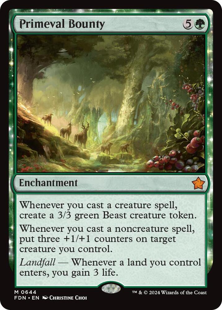 Primeval Bounty 644 card