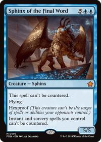 Sphinx of the Final Word - Foundations - Magic: The Gathering card