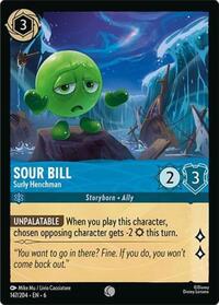Sour Bill - Surly Henchman - Azurite Sea - Lorcana card