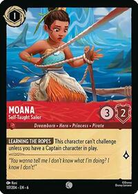 Moana - Self-Taught Sailor - Azurite Sea - Lorcana card