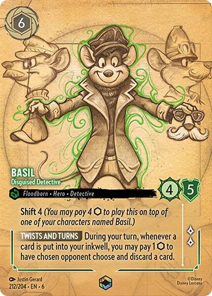 Basil - Disguised Detective (Enchanted) - Azurite Sea - Disney