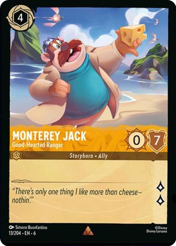 Monterey Jack - Good-Hearted Ranger - Azurite Sea - Disney Lorcana
