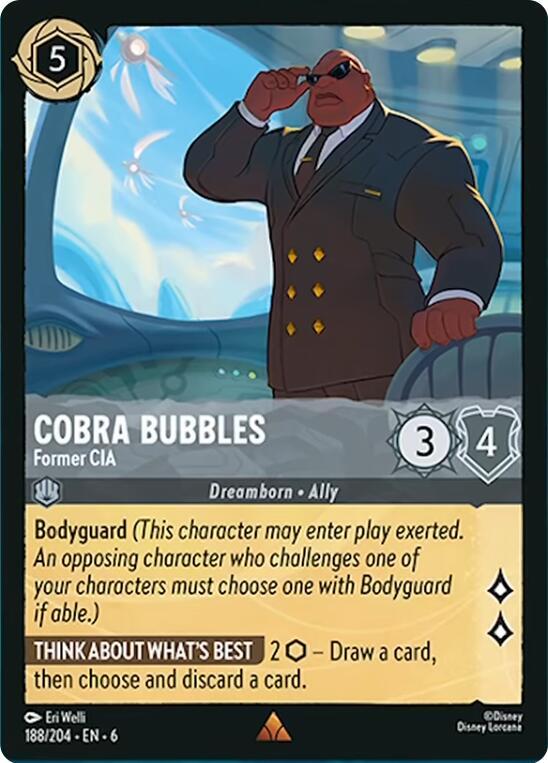 Cobra Bubbles Former CIA Azurite Sea Disney Lorcana