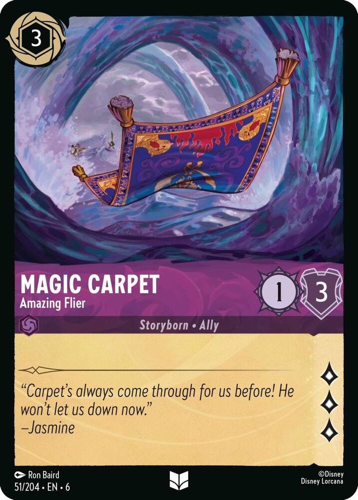 Magic Carpet - Amazing Flier - Azurite Sea - Disney Lorcana