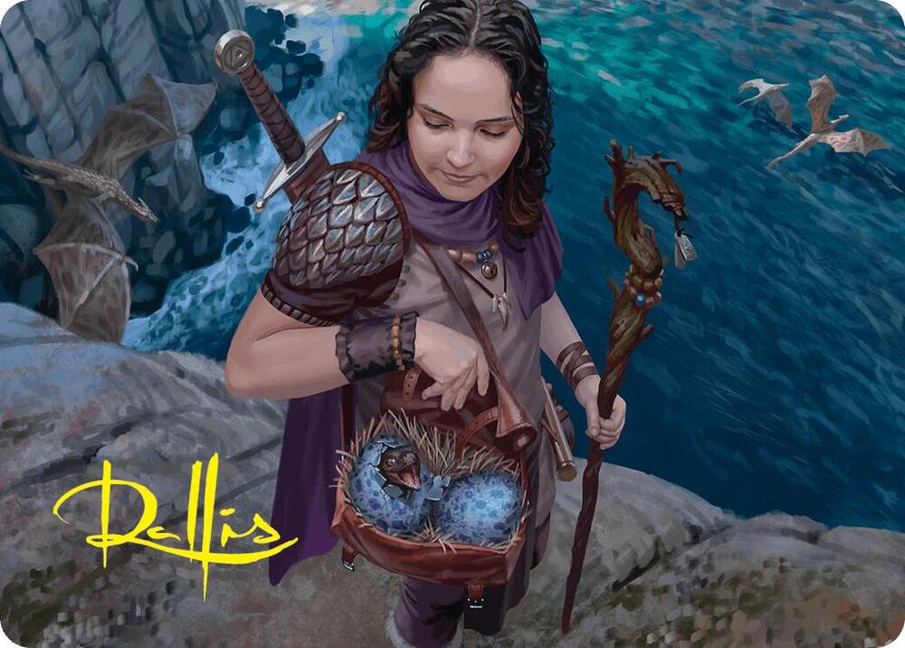 Drake Hatcher Art Card (5/54) (Gold-Stamped Signature) - Art