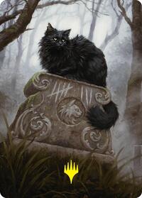 Nine-Lives Familiar 2 Art Card (36/54) (Gold-Stamped Planeswalker Symbol)
