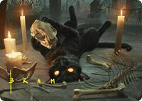 Nine-Lives Familiar Art Card (8/54) (Gold-Stamped Signature)