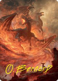 Rite of the Dragoncaller Art Card (38/54) (Gold-Stamped Signature)
