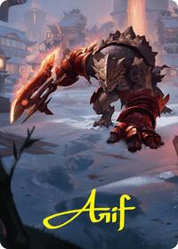 Searslicer Goblin Art Card (39/54) (Gold-Stamped Signature)