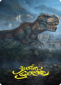 Ghalta, Primal Hunger Art Card (41/54) (Gold-Stamped Signature)