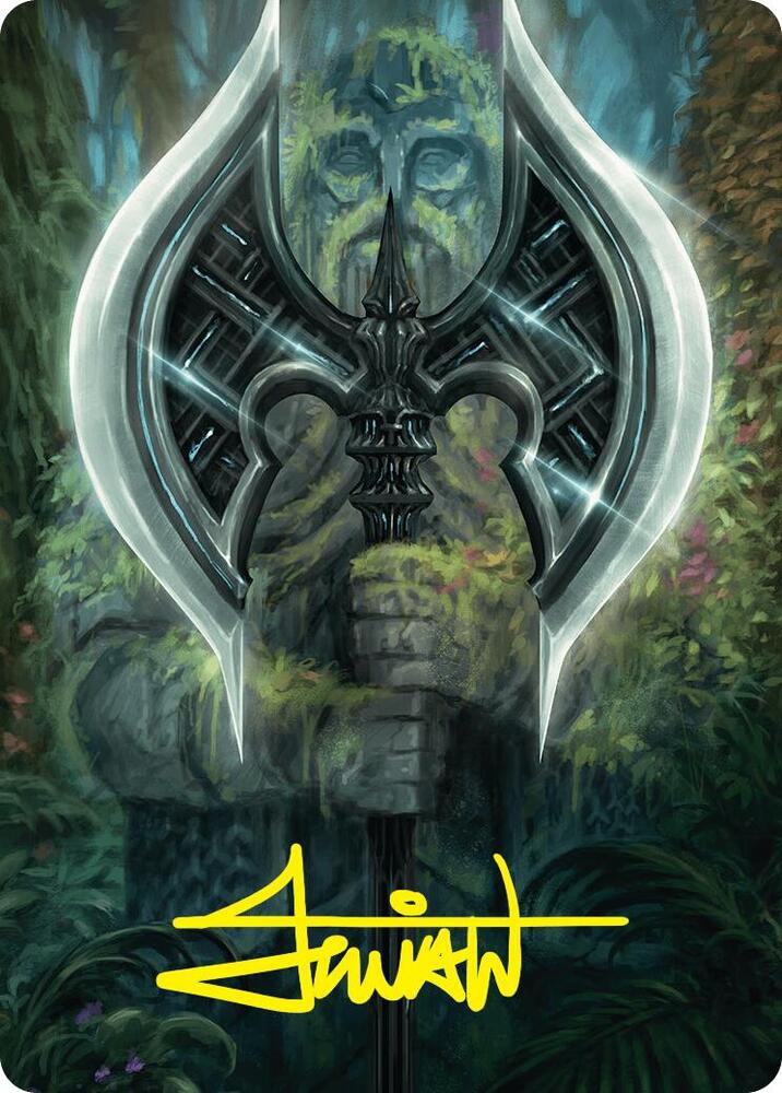 Leyline Axe Art Card (49/54) (Gold-Stamped Signature) - Art Series