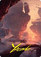 Mountain Art Card (24/54) (Gold-Stamped Signature) - Art Series