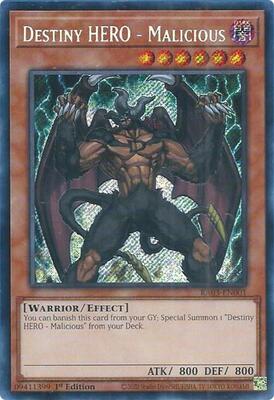 Destiny HERO - Malicious (Secret Rare)