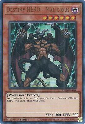 Destiny HERO - Malicious (UR) - Quarter Century Bonanza - YuGiOh