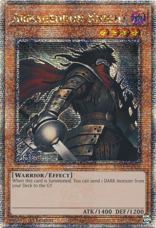 Armageddon Knight (Quarter Century Secret Rare) - Quarter Century