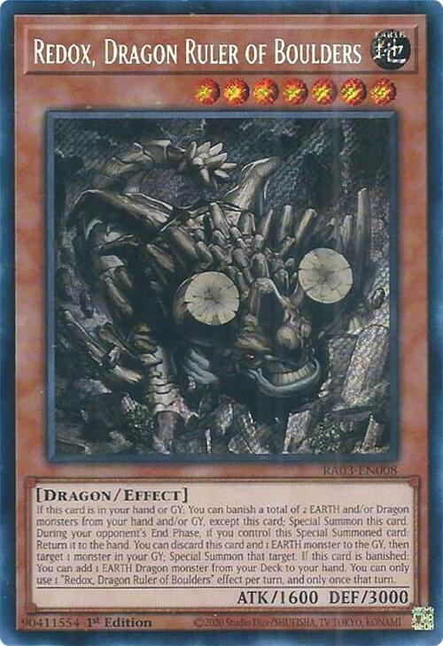 龍素王　Q.E.D. Redox, Dragon Ruler of Boulders (Secret Rare) - Quarter Century