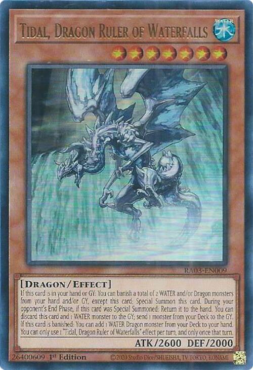 遊戯王 Tidal, Dragon Ruler of Waterfalls (UR) - Quarter Century Bonanza