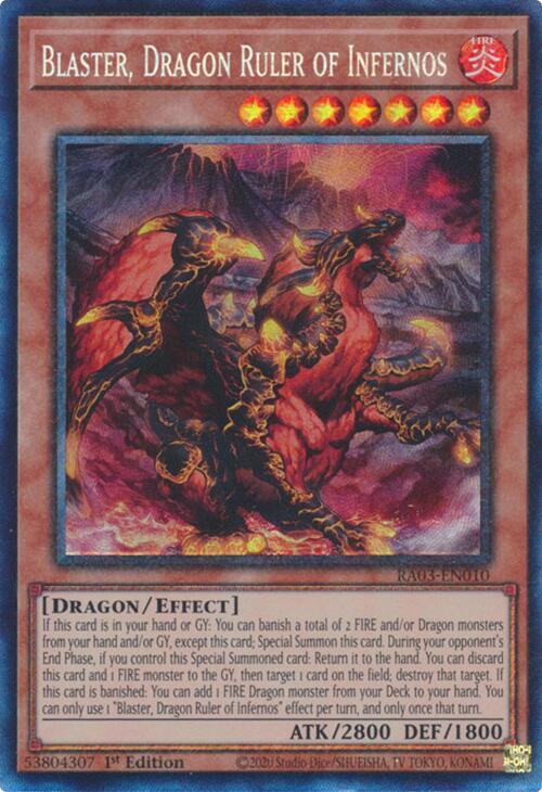 遊戯王OCG Blaster, Dragon Ruler of Infernos (PCR) - Quarter Century Bonanza