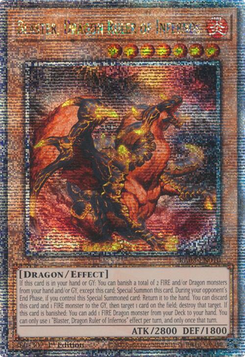 Blaster, Dragon Ruler of Infernos (Quarter Century Secret Rare