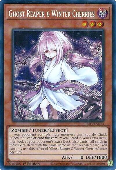 Ghost Reaper & Winter Cherries (Alternate Art) (Secret Rare)