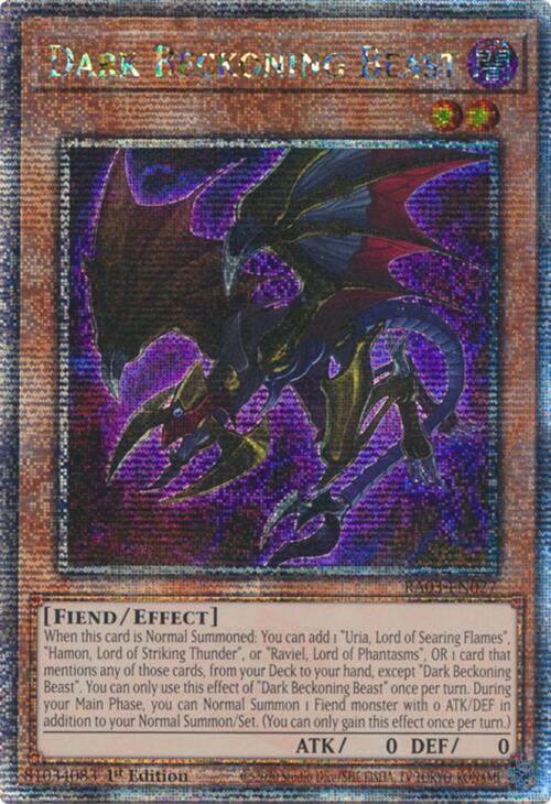 Dark Beckoning Beast (Quarter Century Secret Rare) - Quarter