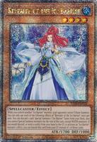 YuGiOh Trading Card Game Quarter Century Bonanza Quarter Century Secret Rare Revealer of the Ice Barrier RA03-EN028