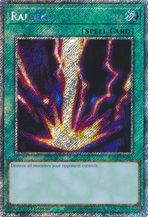 Raigeki (Platinum Secret Rare) - Quarter Century Bonanza - YuGiOh