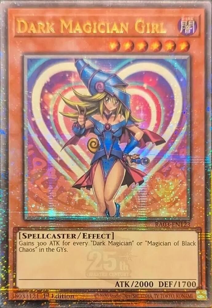 Dark Magician Girl (Quarter Century Secret Rare) (A