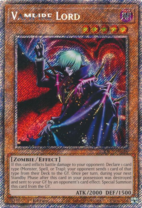 Vampire Lord (Platinum Secret Rare) - Quarter Century Bonanza