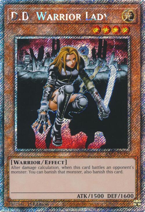 D.D. Warrior Lady (Platinum Secret Rare) - Quarter Century Bonanza