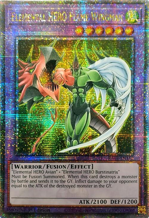 Elemental HERO Flame Wingman (Quarter Century Secret Rare) - Quarter ...