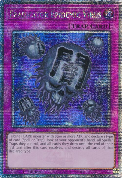 ◆ Yu- Eradicator Epidemic Virus (Quarter Century Secret Rare) - Quarter