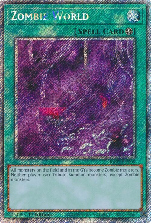 Zombie World (Platinum Secret Rare) - Quarter Century Bonanza