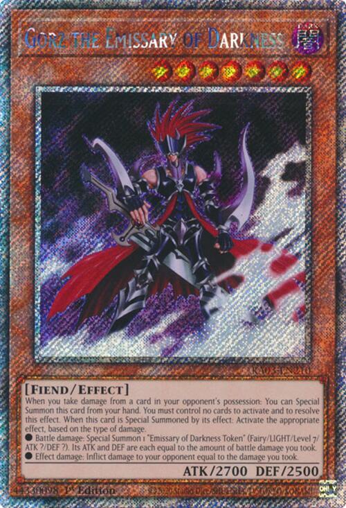 Gorz the Emissary of Darkness (Platinum Secret Rare) - Quarter