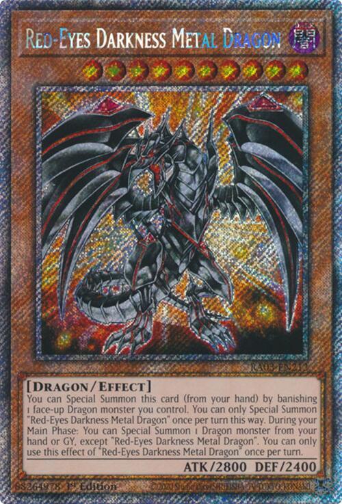 DIETZ 10 BLACK×GOLD monarch RED Eye Red-Eyes Darkness Metal Dragon (Platinum Secret Rare